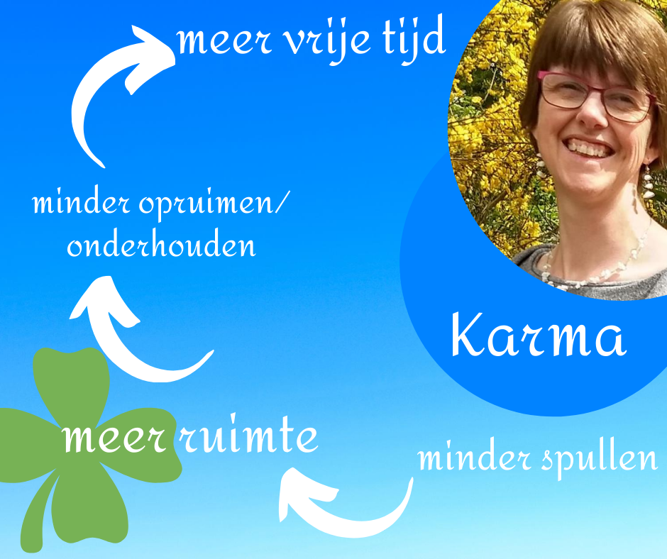 karma het positieve effect van ontspullen